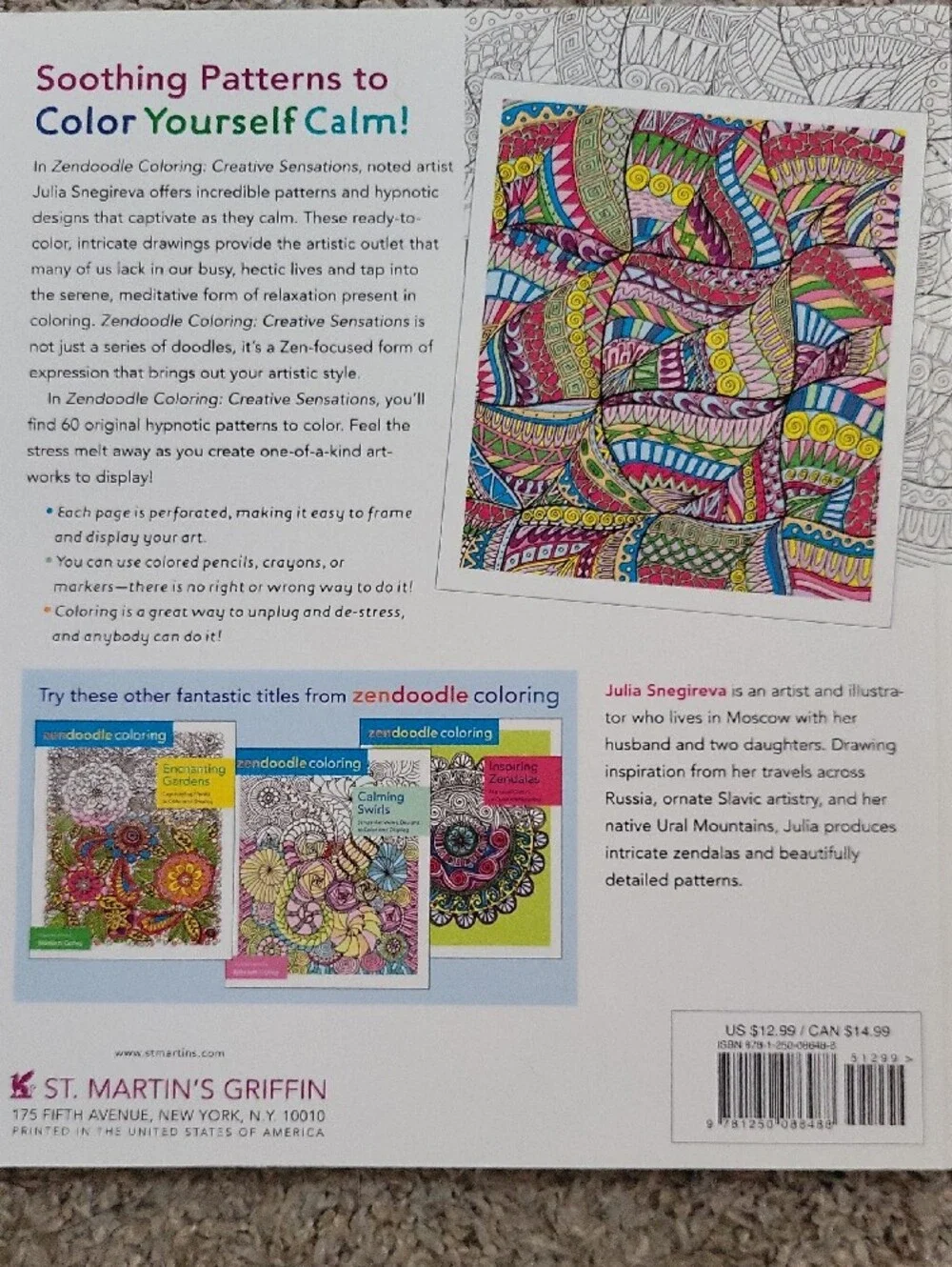 Zendoodle Coloring Book Set — Calming Swirls & Creative Sensations